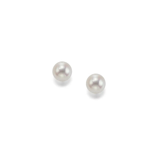 Ohrstecker 585 Gelbgold Süßwasserperle 8,50-9,00mm