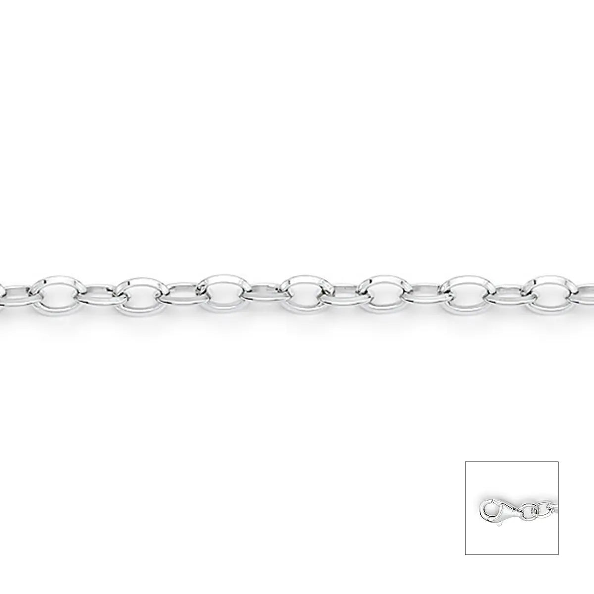 Armband 585 Weißgold 18cm