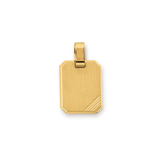 Anhänger Gravurplatte 585 Gelbgold