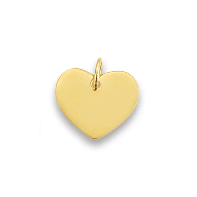 Anhänger Gravurplatte Herz 585 Gelbgold