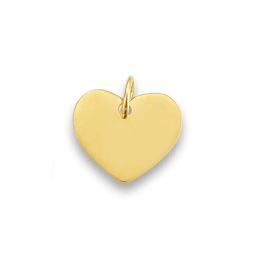 Anhänger Gravurplatte Herz 585 Gelbgold