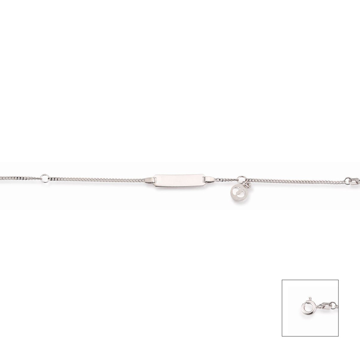 Identarmband 925 Rhodiniert