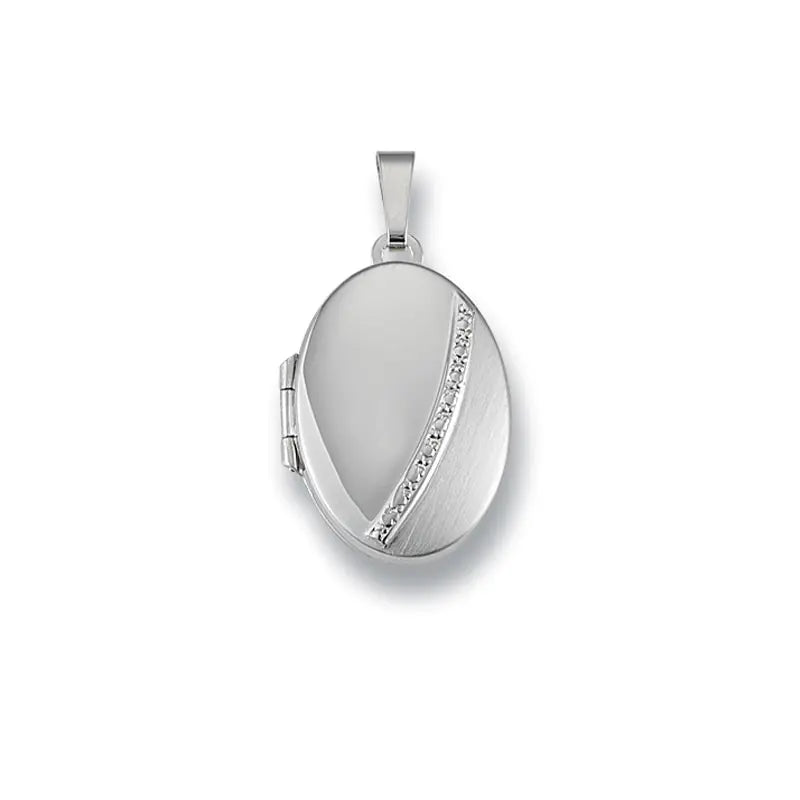 Anhänger Medaillon 925 Silber Rhodiniert