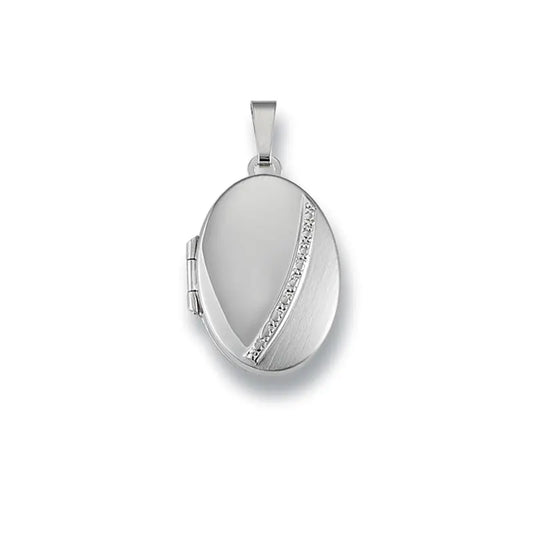 Anhänger Medaillon 925 Silber Rhodiniert
