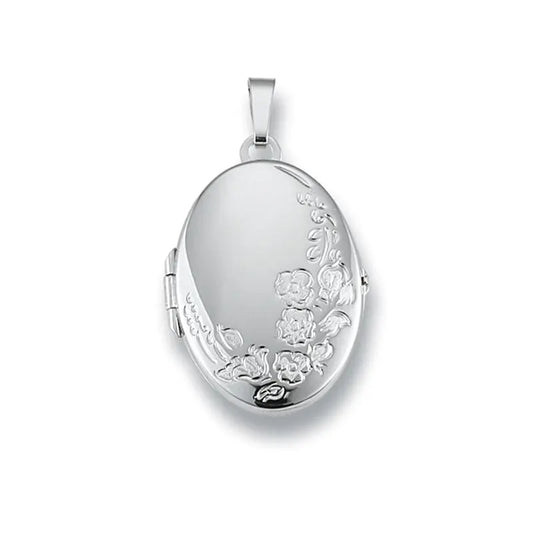 Anhänger Medaillon 925 Silber Rhodiniert