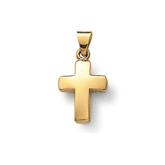 Anhänger Kreuz 585 Gelbgold