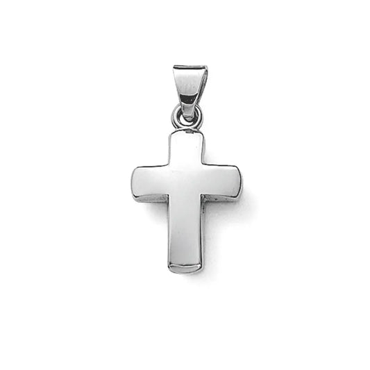 Anhänger Kreuz 585 Weißgold