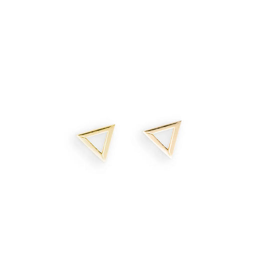 Ohrstecker Dreiecke 585 Gelbgold