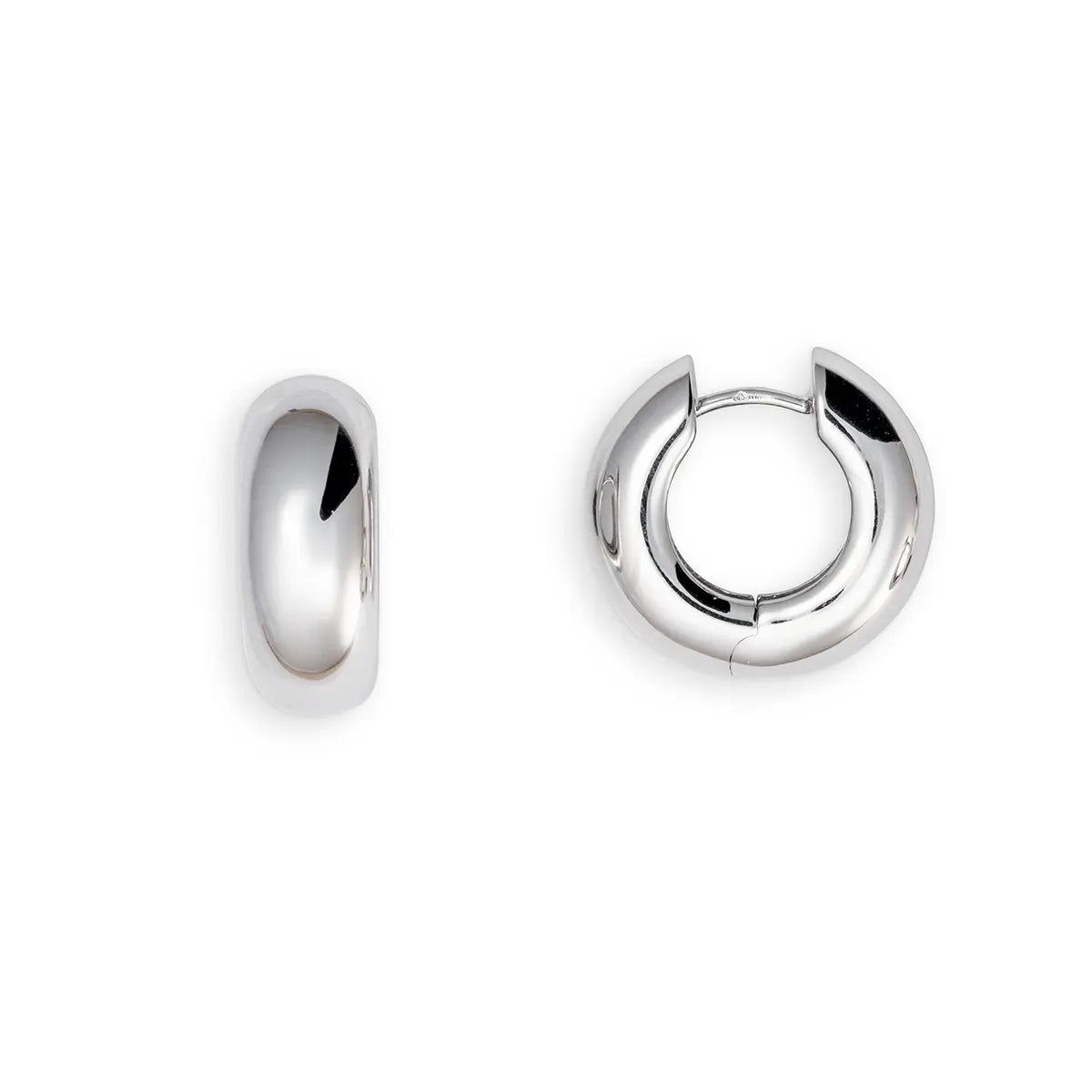 Creolen 925 Silber Rhodiniert