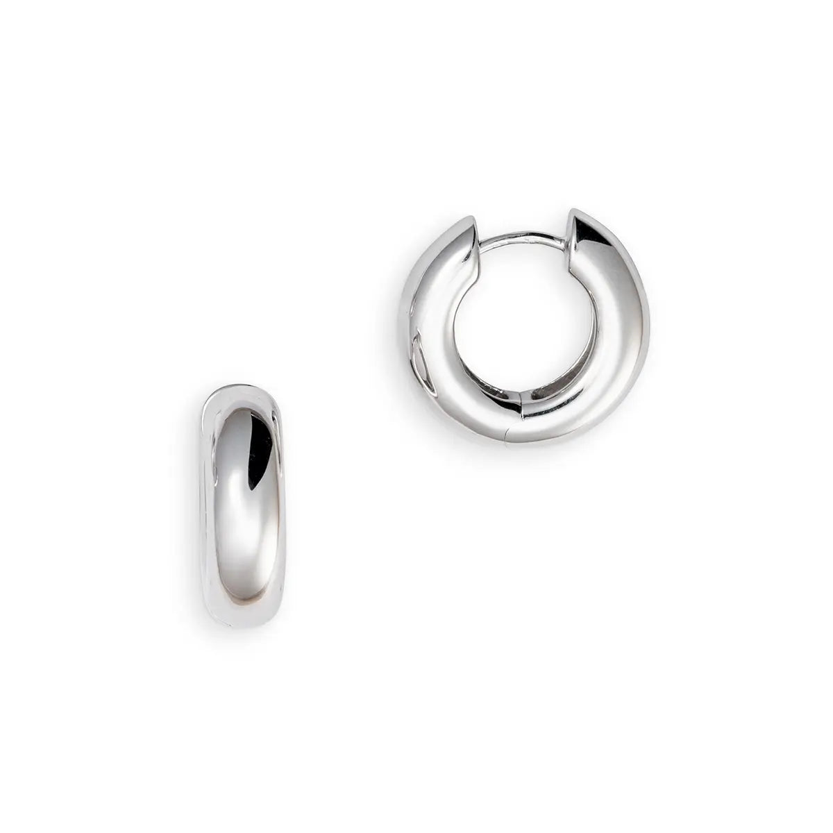Creolen 925 Silber Rhodiniert