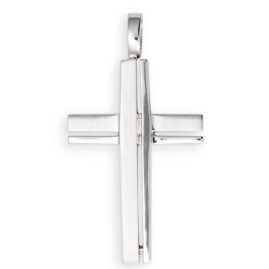 Anhänger Kreuz 925 Silber Rhodiniert