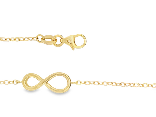 Armband 585/GG 19cm Infinity