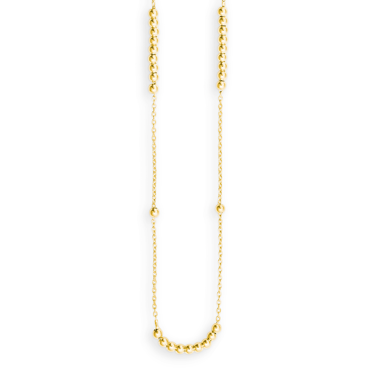 Kette 375 Gold mit Kugeln 45cm