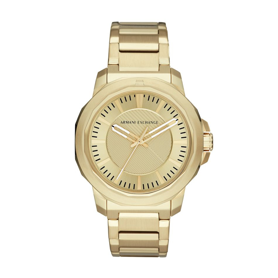 Armani Exchange AX1901 Herrenuhr - Edelstahl Gold