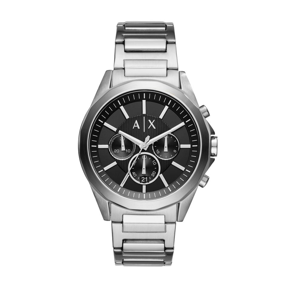 Armani Exchange AX2600 Herrenuhr - Edelstahl Silber Chronograph