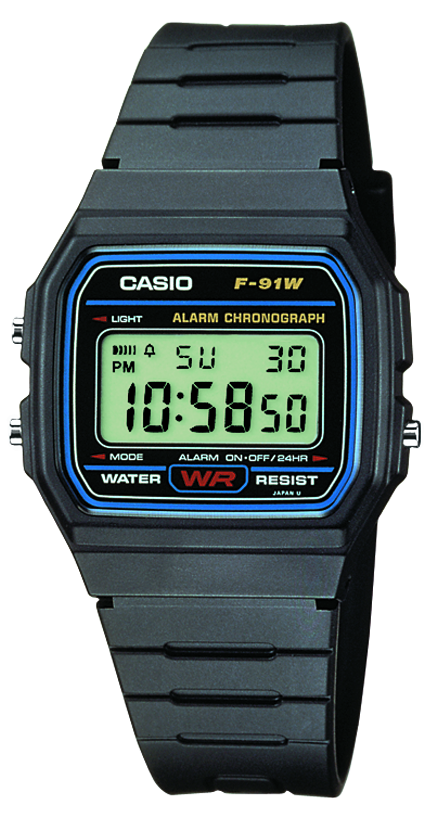 Casio Collection Uhr F-91W-1YEG