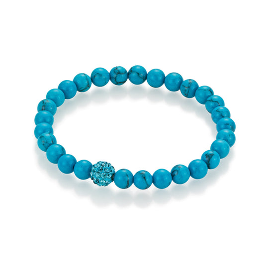 Steinarmband Energie Imit.Türkis ca.6mm