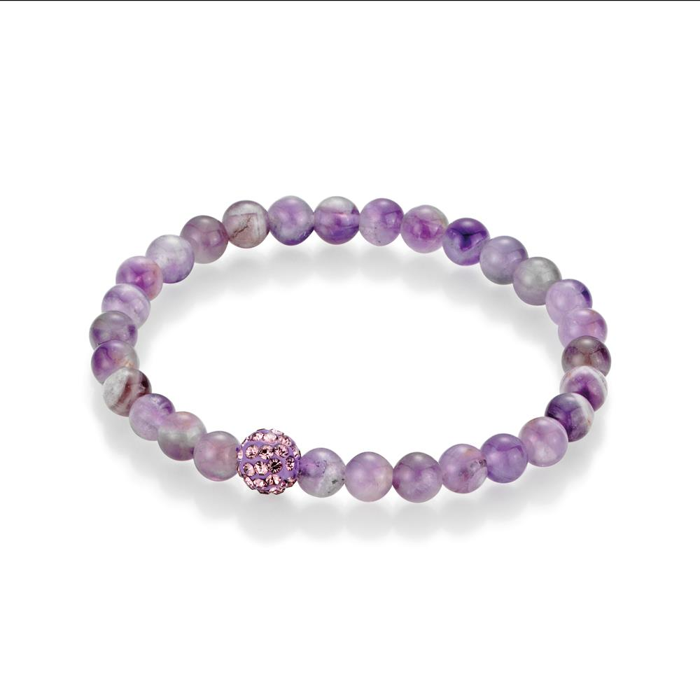 Steinarmband Weisheit Amethyst ca.6mm