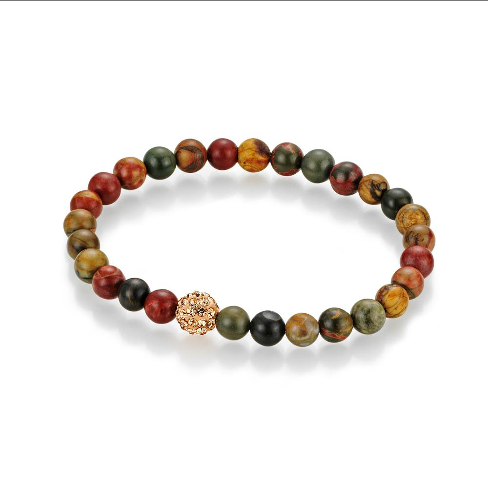 Steinarmband Zufriedenheit Jaspis ca.6mm