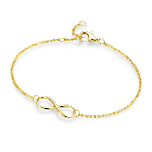 Armband 19 cm 925 Silber gelb vergoldet