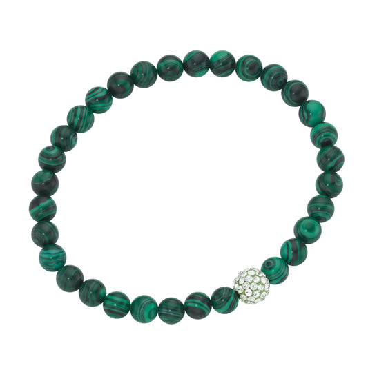 Steinarmband Hoffnung Malachit ca.6mm