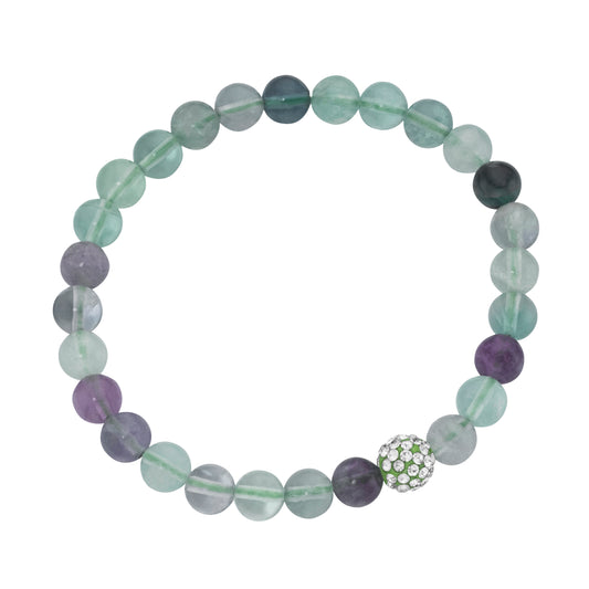 Steinarmband Klarheit Fluorit ca.6mm
