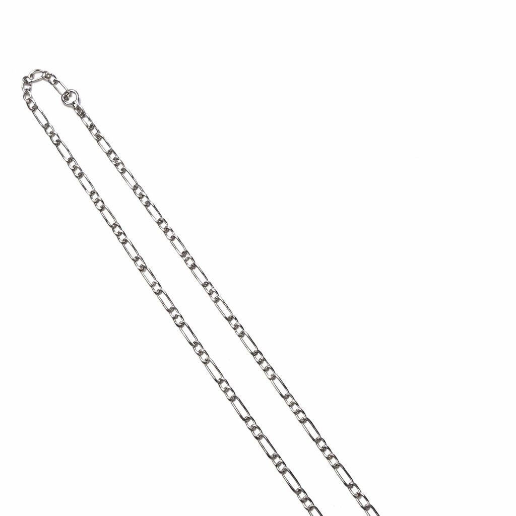 Figaro Kette 925 Silber Rhodiniert 60cm - Juwelier Deniz