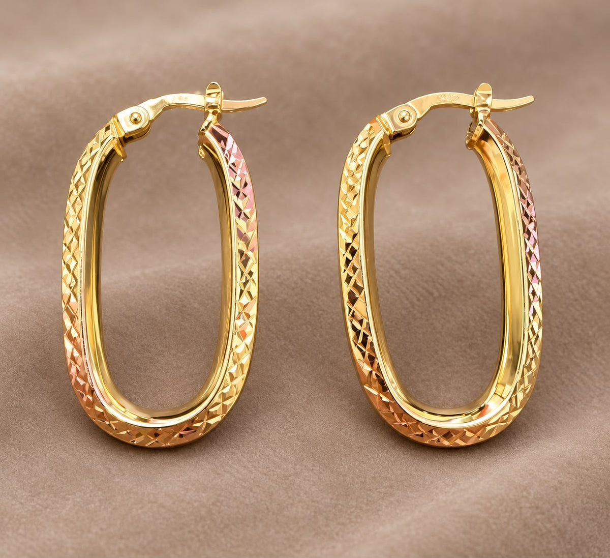 Creolen 585 Gelbgold Oval 5901234123457