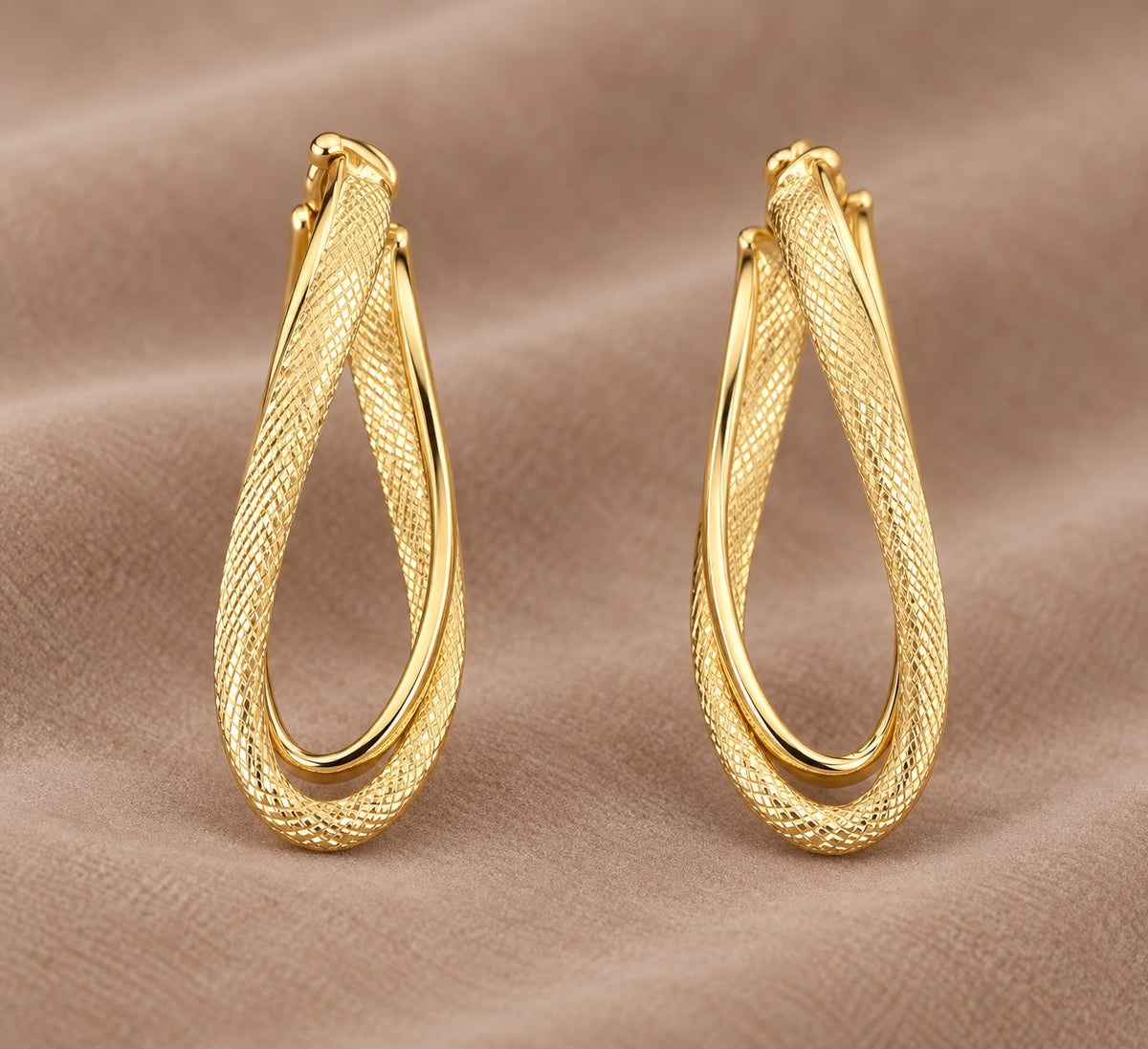 Creolen 585 Gelbgold Oval 4001234567891